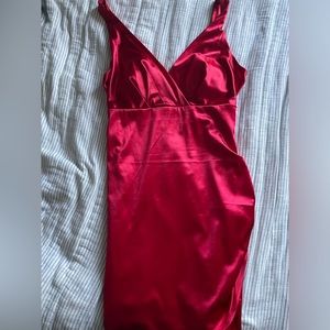 Honey and Rosie red party mini dress